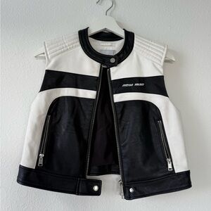 Bershka Leather Moto Vest